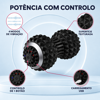 VibraPro™ - Rolo Vibratório de Massagem e Relaxamento Muscular
