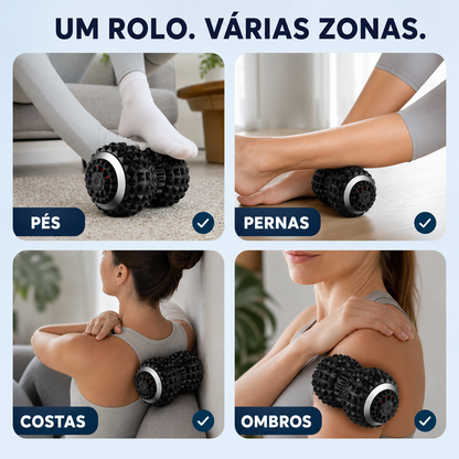 VibraPro™ - Rolo Vibratório de Massagem e Relaxamento Muscular